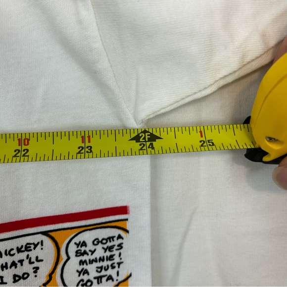 Vtg Disney Mickey Mouse Comic Strip Graphic T Shirt Size XL AOP NWT USA Velva - Picture 8 of 9